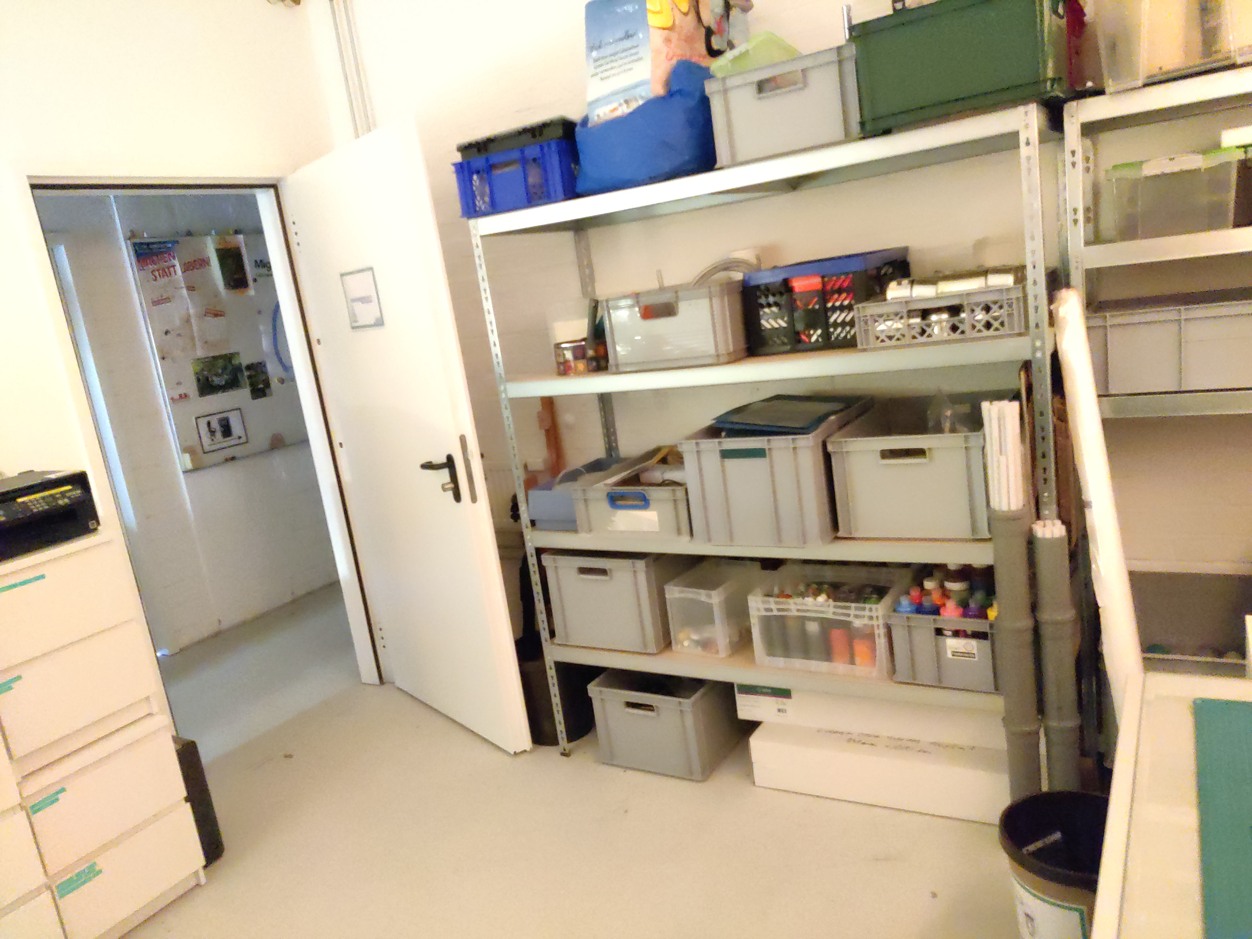 Lagerplatz für Materialien (Workshops, Events)